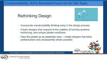 Constructible Design and Construction Productivity: ACI