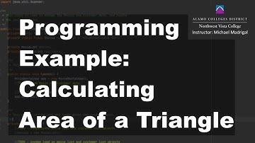 Java 1 Online, [2.07] Data and Expressions: Calculating Area of a Triangle