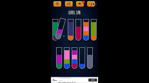 Water Sort Puzzle - Color Liquid Sorting Game Level 376 Solution