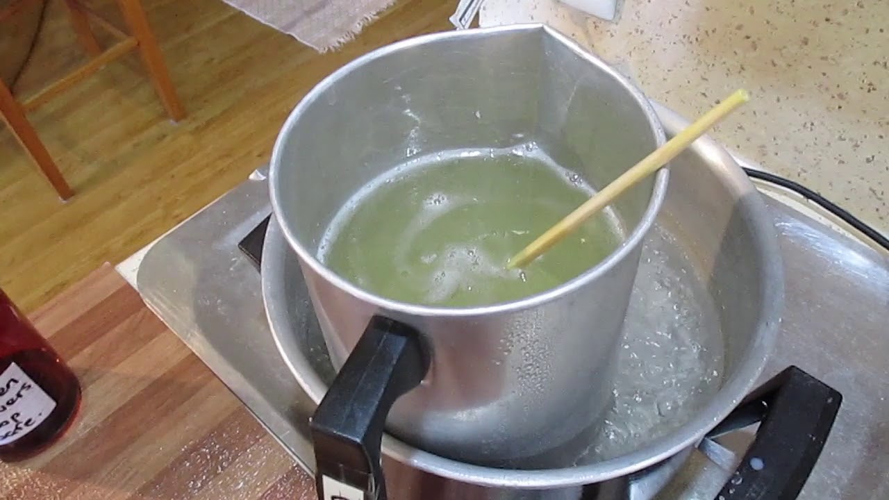 JackieSoap.com Double Boiler Hot Process Soapmaking- The Cook (unedited)  Part 1 