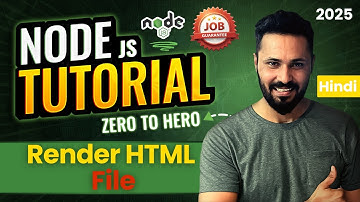 Node JS Tutorial in Hindi #28 Render HTML File in Node.js