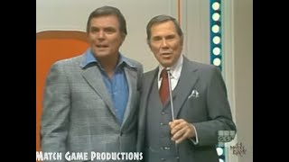 Match Game Synd episode 166 peter Marshall Hosts gold Star Moment