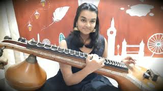 Video thumbnail of "Ramakatha Ganalayam | A Veena Cover| Anagha Menon"