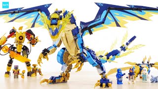 LEGO NINJAGO Elemental Dragon vs. The Empress Mech 71796 Speed build Review