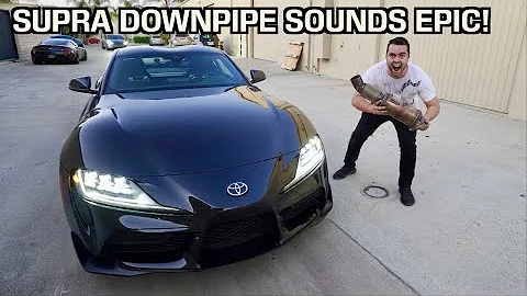 2020 SUPRA DOWNPIPE INSTALL - IT SOUNDS INSANE!!