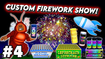 Custom Firework Show Part 4 (Fireworks Playground) Roblox.