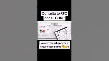 Así puedes consultar tu RFC, rápidamente, usando tu CURP y otros datos básicos. #rfc #contador #curp