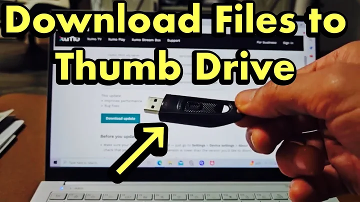 How to Download Files to Thumb Drive from Computer, PC or Laptop
