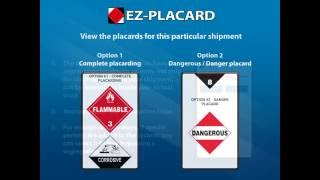 EZ-Placard mobile hazmat placard calculator - step-by-step training