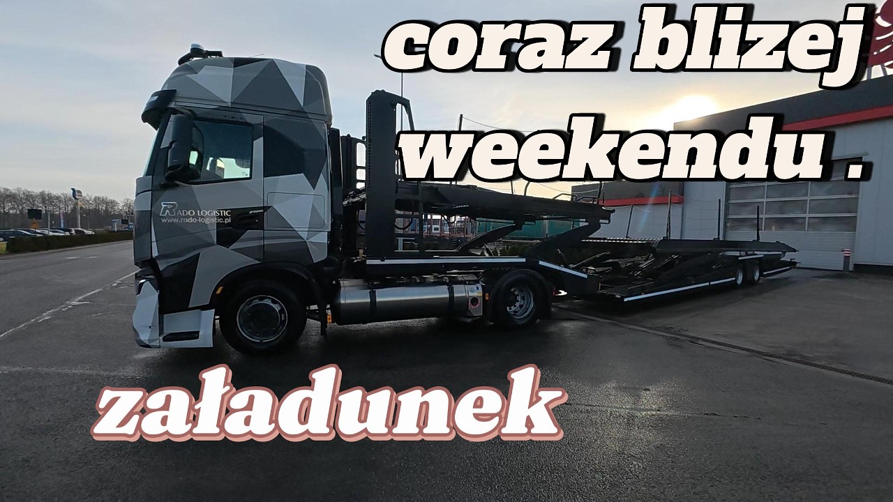 Kolejny dzień w transporcie, ładujemy dzisiaj skodę.
