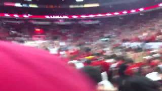 NC State Beats #1 Duke - Storming the Court - 1/12/13