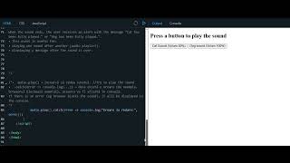 Example audio object in javaScript