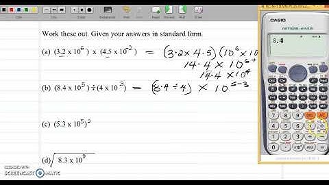 IGCSE: CALCULATING WITH STANDARD FORM