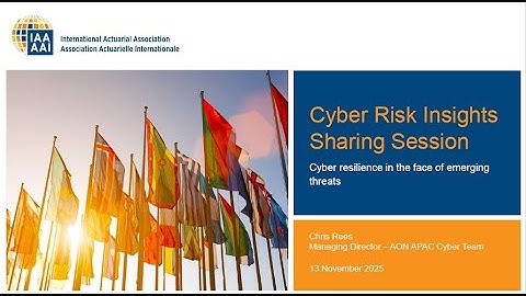 Webinar: Cyber Resilience in the Face of Emerging Threats held on 19 November 2025