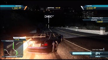 Need For Speed Most Wanted (2012) | BMW M3 GTR | Sidewinder Drift Attack