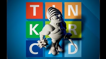 Tinkercad Beginner Tutorial ( Part 33 ) Warrior Figure. 3D Printing Model