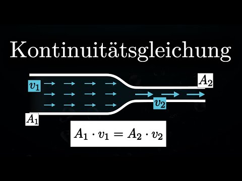 Kontinuitätsgleichung in Rohren - Erklärung, Herleitung, Beispiel, Volumensstrom (Strömungsmechanik)