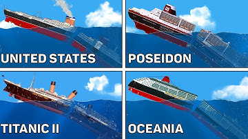 Famous Ships Sink Like Titanic (Part 7) | Floating Sandbox