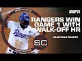 Reaction to Rangers’ World Series Game 1 walk-off win vs. Diamondbacks | SportsCenter