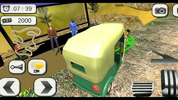 Uphill Tuk Tuk Crazy Rickshaw Game 3D #1-Offroad Auto Driving Simulator-Android Gameplay