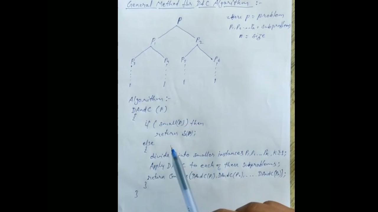 DIVIDE AND CONQUER ALGORITHM | Time Complexity of Divide And Conquer ...