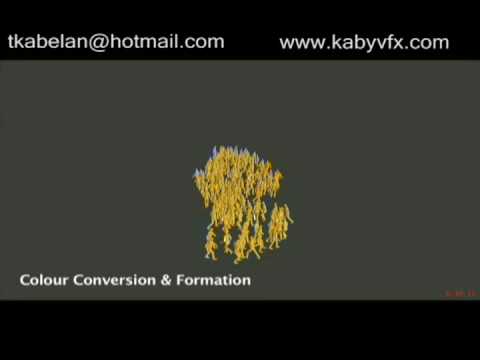 Massive/Crowd simulation 2