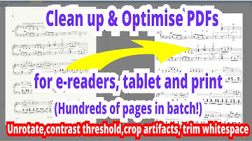 Optimising PDF Scanned Documents using Linux GNU Parallel, ImageMagick Convert and Python Tkinter UI