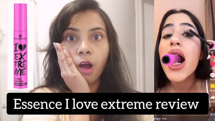 NEW* ESSENCE I LOVE EXTREME CRAZY VOLUME WATERPROOF MASCARA REVIEW +  COMPARISON | WORTH THE HYPE? - YouTube