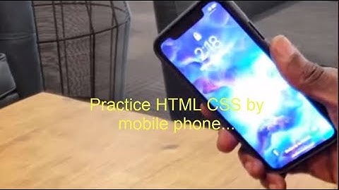 মোবাইল ফোন দিয়ে ওয়েব ডিজাইনিং করুন। Practice web design and development by using mobile phone.
