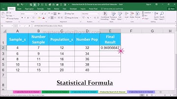 HYPGEOM.DIST Statistical Function with Example in MS Office Excel Spreadsheet 2016
