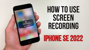 How to Screen Record on iPhone SE (2022)!