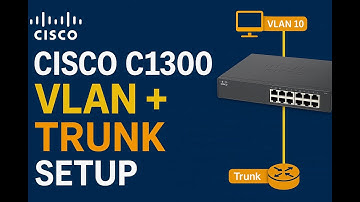 How to Basic Configure Cisco Switch C1300 VLAN & Trunk Configuration | Step-by-Step for Beginners |