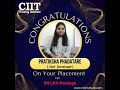 Congratulations Pratiksha
