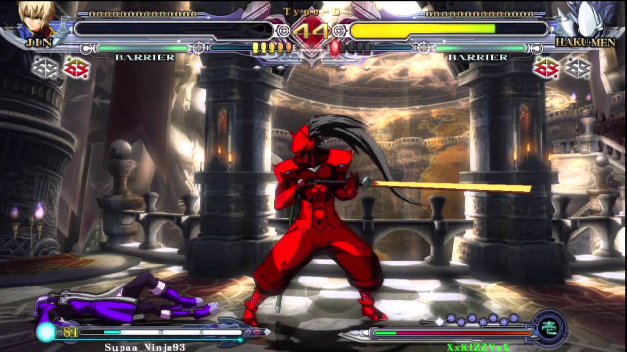 BlazBlue CS2  Supaa_Ninja93 (Jin) Vs XxKizzyxX (Haku-Men) 6