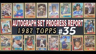 1987 Topps Set Autograph Update 35 - Classic Cards Added To This Iconic Set - Well Over 300 Signed!