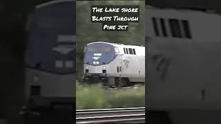 Amtraks Westbound Lake Shore Blasts Through Pine Junction