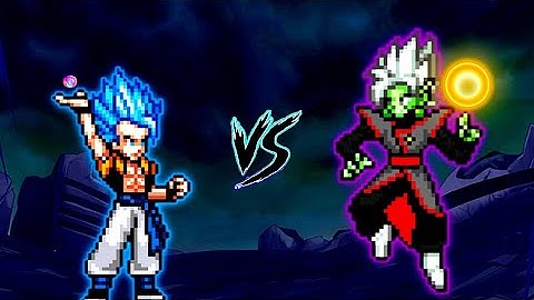 Gogeta SSB V5 OP VS Fused Zamasu V4 OP (all form) in Jump Force Mugen