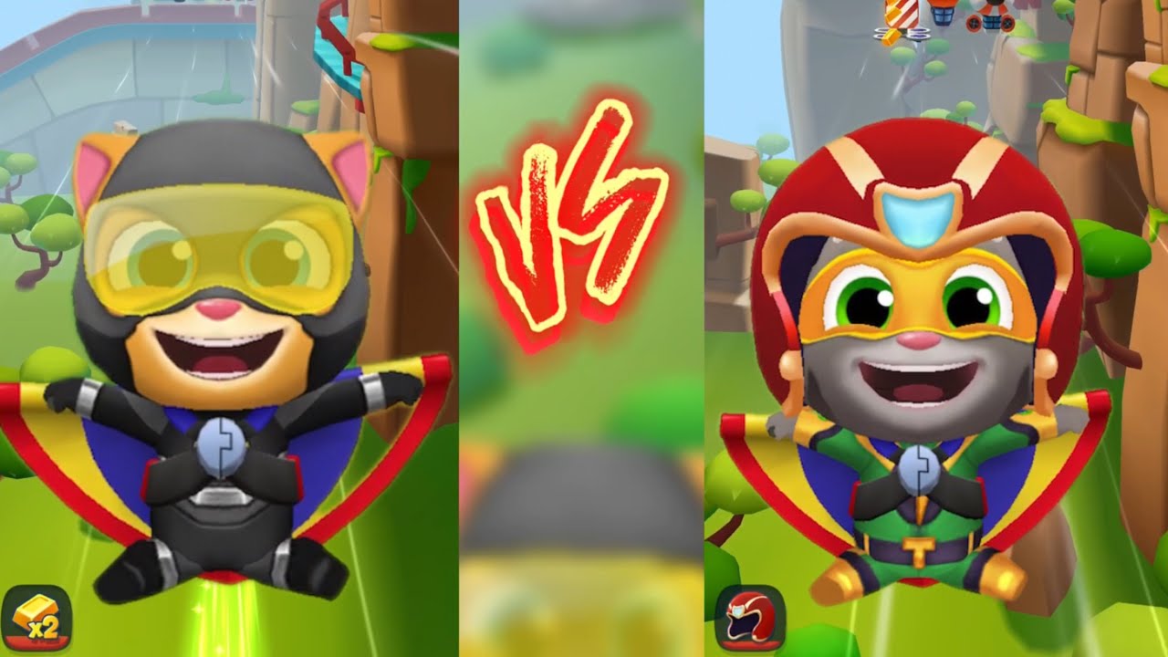 Talking Super Ginger VS Super Tom ⚡ | Epic Funny Fails in Talking Tom Gold Run!