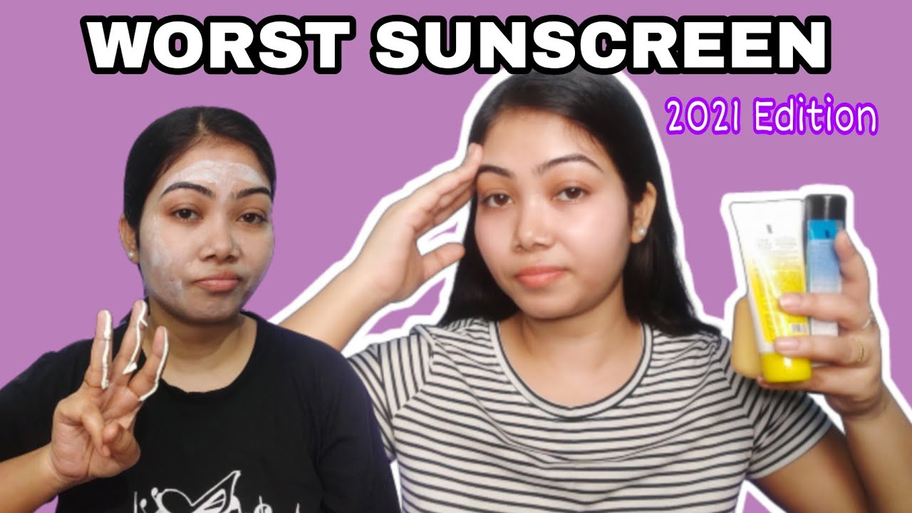 Worst Sunscreen For Oily,AcneProne skinWorst Sunscreen Of 2021 OptimisticNeha YouTube