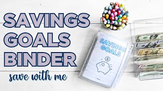 My Savings Goals Binder Save Cash With Me