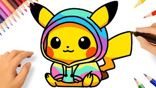 How To Draw A Cute Pikachu Easy