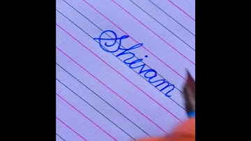 "Shivam" Beautiful name in Cursive writing #cursivewriting #calligraphy #shorts