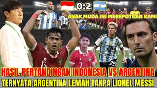 Juara Dunia Panik‼️Garnacho Dikolongin Marselino ~ Hasil Pertandingan Indonesia Vs Argentina Babak I