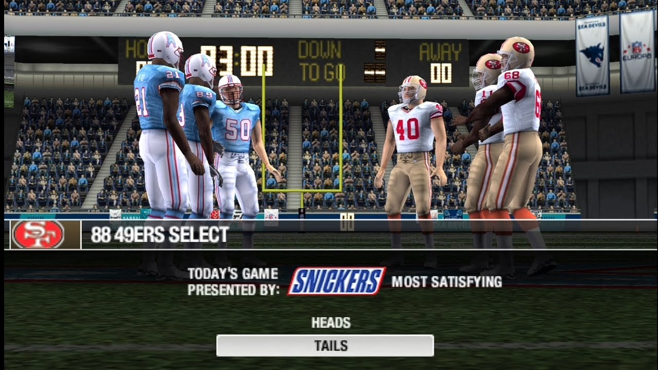 Madden 08 PSP 1988 49ERS против 1988 Oilers