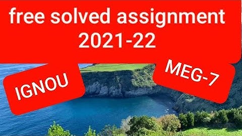 solved assignment MEG-7 (IGNOU) for free