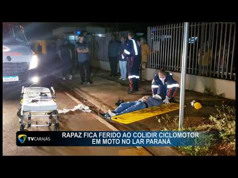 Motorista perde controle, bate carro em árvore e jovem fica ferida