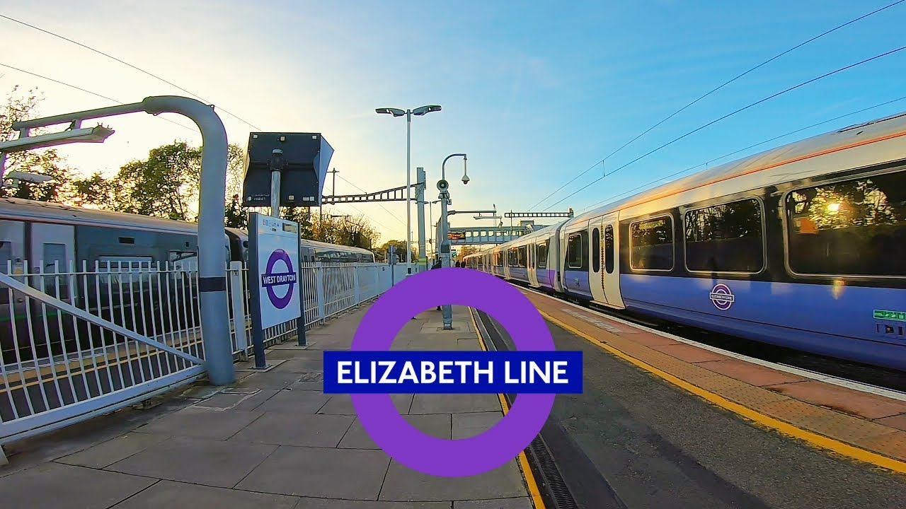 Canary Wharf To West Drayton (Elizabeth Line) First Person Journey