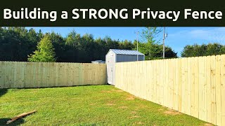 Building A STRONG Privacy Picket Fence!