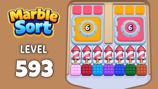 Marble Sort level 593 walkthrough solution 
