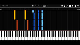 Franz Liszt - Album-Leaf Andante - S167r - Piano Tutorial - Synthesia HD 60 fps